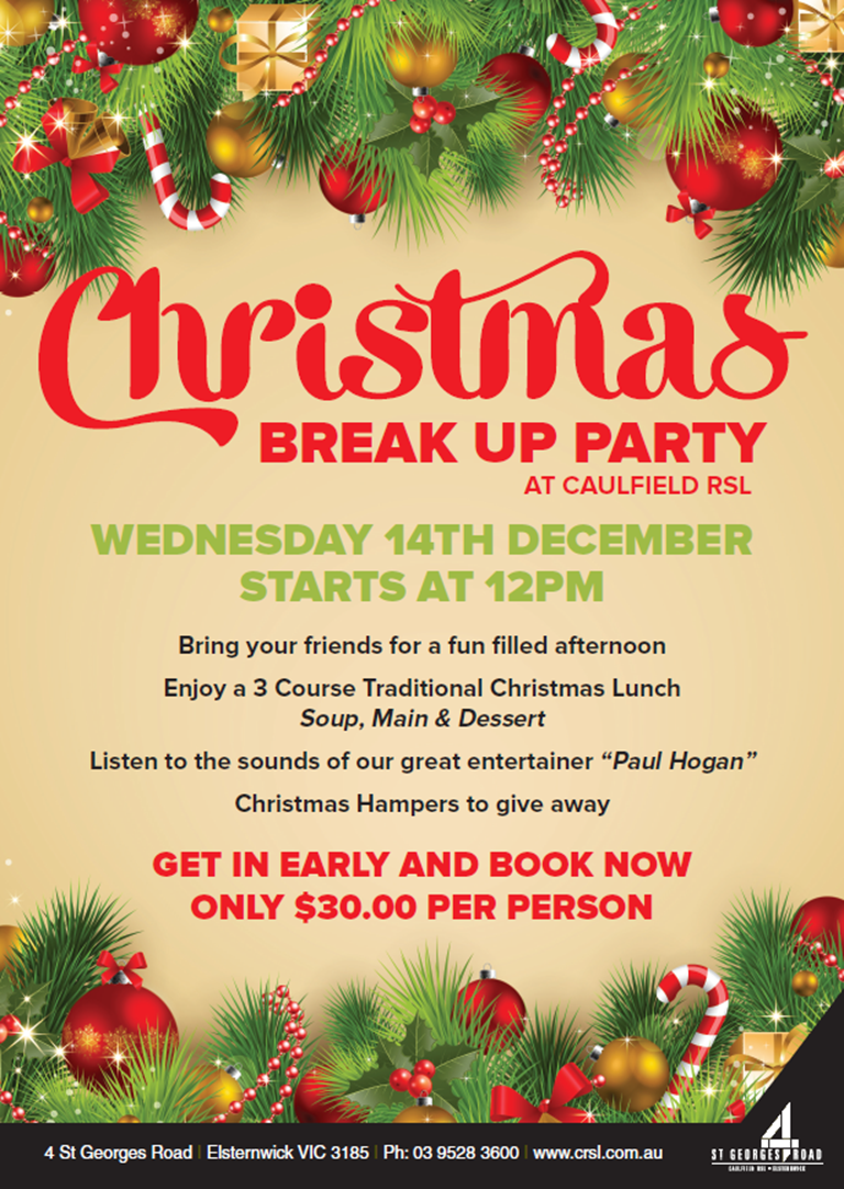 Christmas Break Up Party